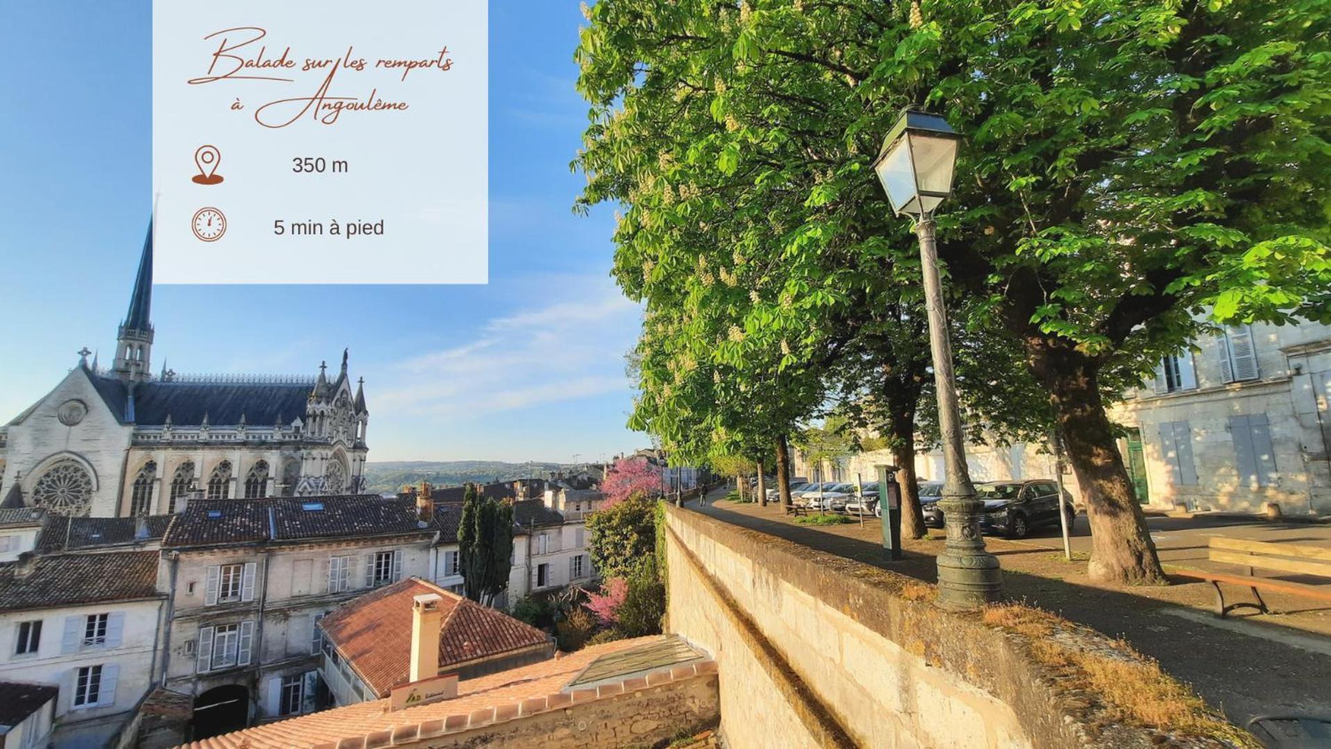 אנגולם Face A L'Hotel De Ville Grand Et Lumineux Appartement מראה חיצוני תמונה